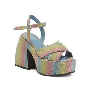 NODALETO Rainbow Made In Portugal Bulla Joni Platform Sandals